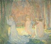 Maurice Denis Spring Landscape with Figures oil on canvas